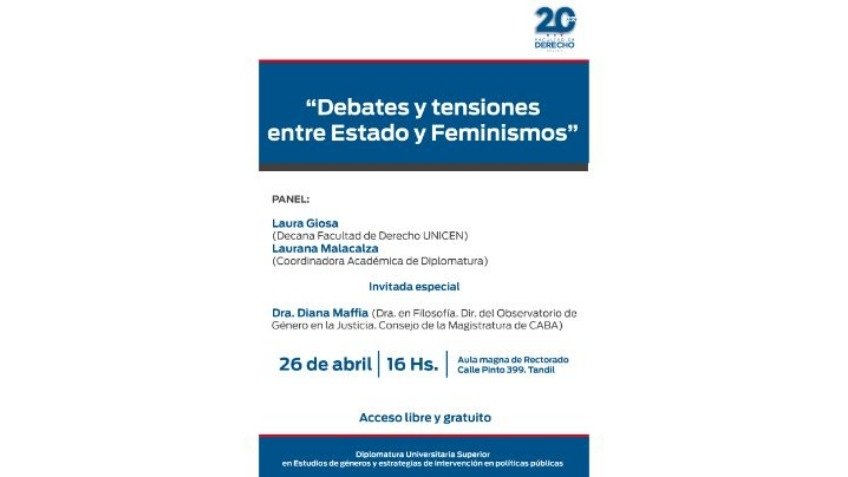 Diana Maffia en la jornada "Debates y tensiones entre Estado y feminismos"